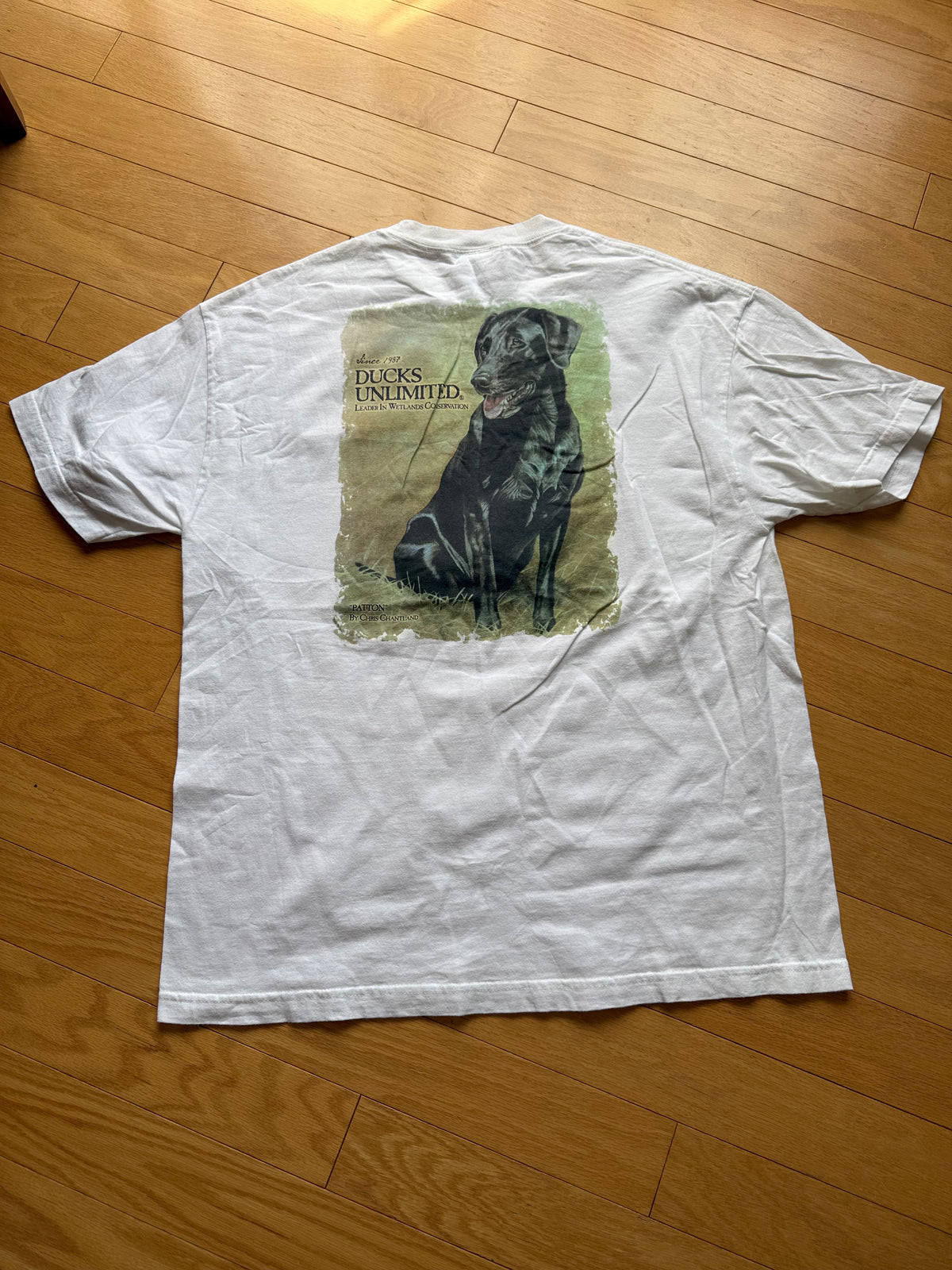 Vintage Ducks Unlimited Patton Black Lab Tee. Size XL