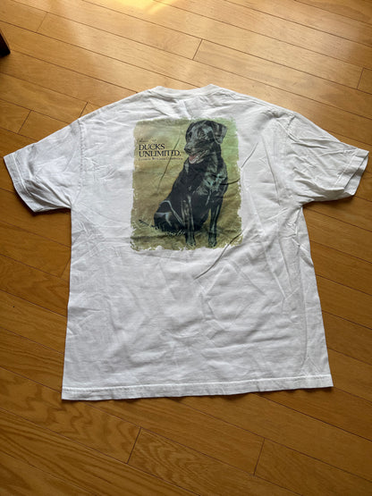 Vintage Ducks Unlimited Patton Black Lab Tee. Size XL