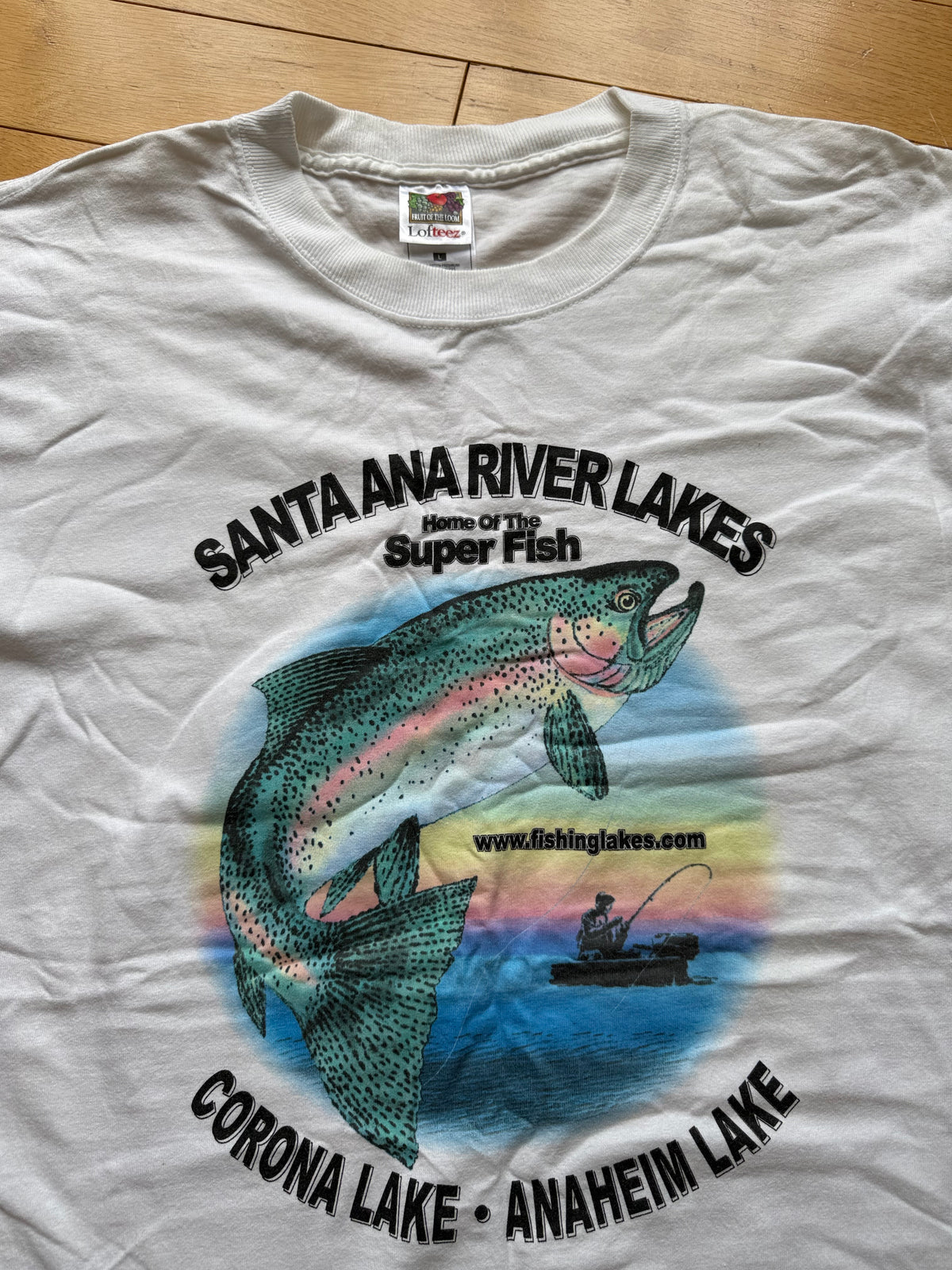 Vintage Santa Ana River Lakes Tee. Size L