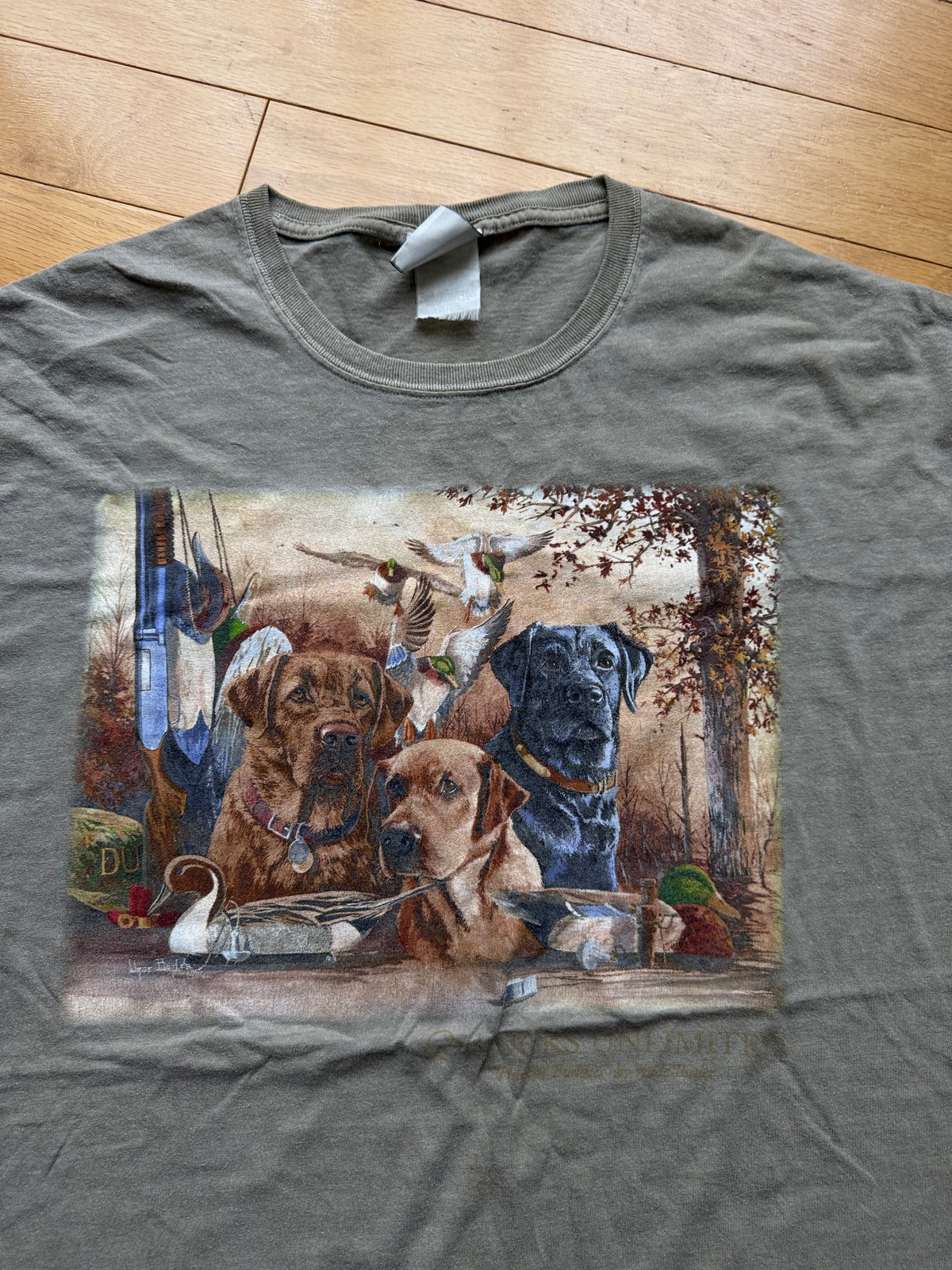 Vintage Ducks Unlimited Huntin' Buddies Tee. Size XL