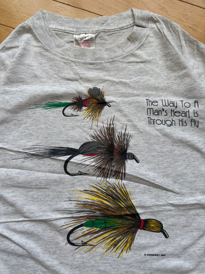Vintage The Way To a Man's Heart Tee. Size L
