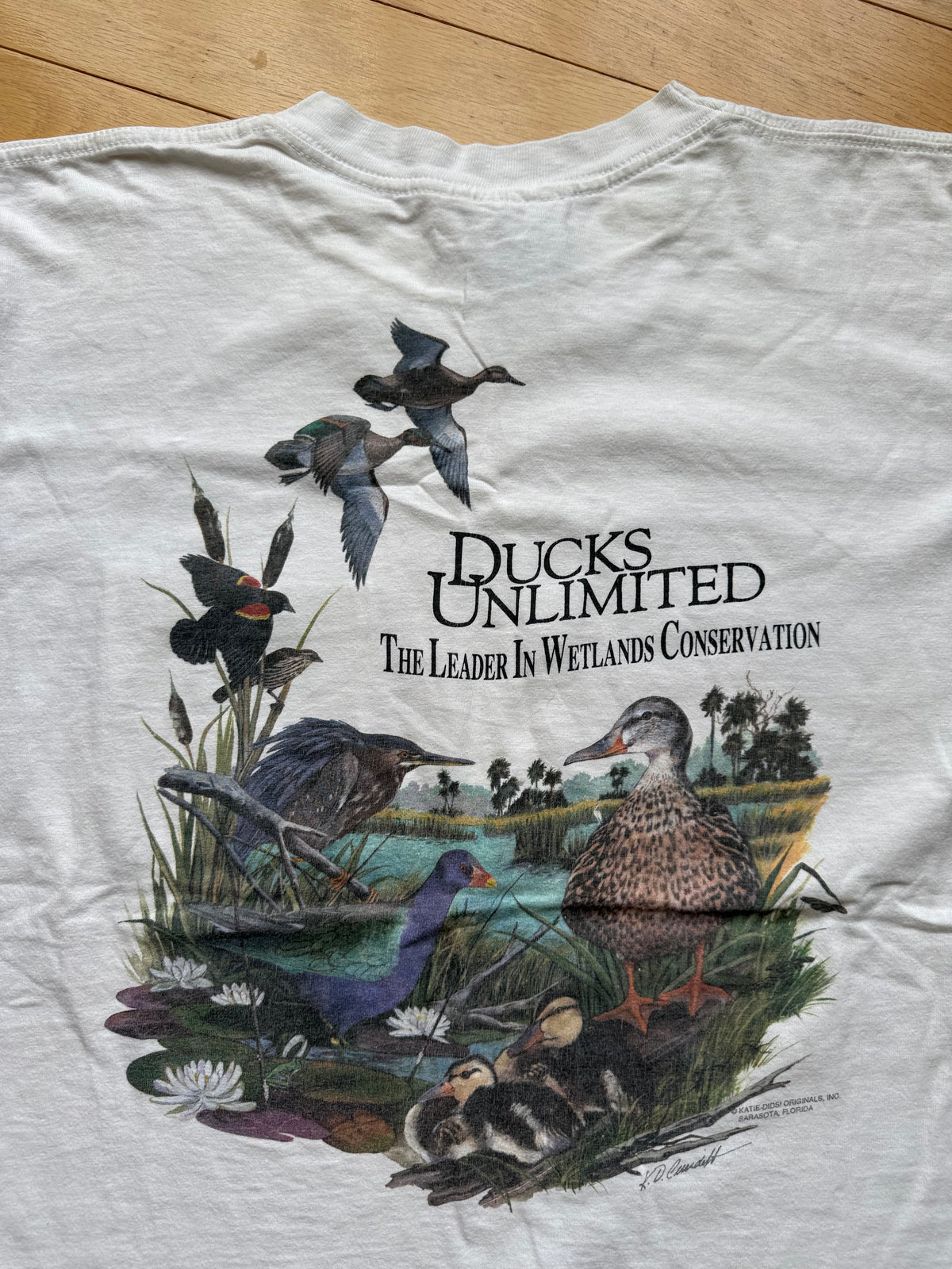 Vintage Ducks Unlimited Wetlands Conservation Tee. Size L