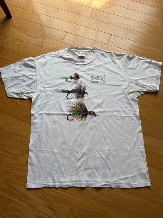 Vintage Way To A Man's Heart Tee. Size XL