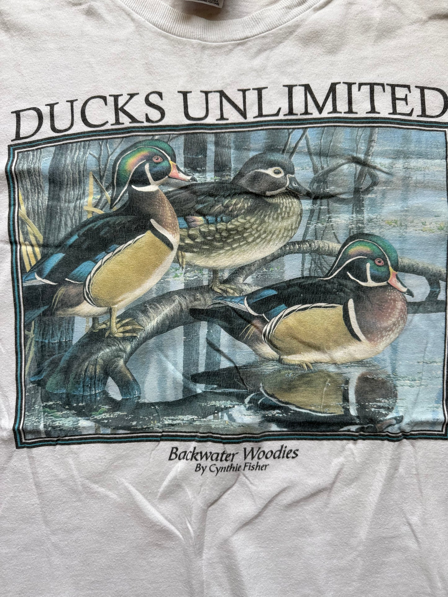 Vintage Ducks Unlimited Backwater Woodies Tee. Size XL