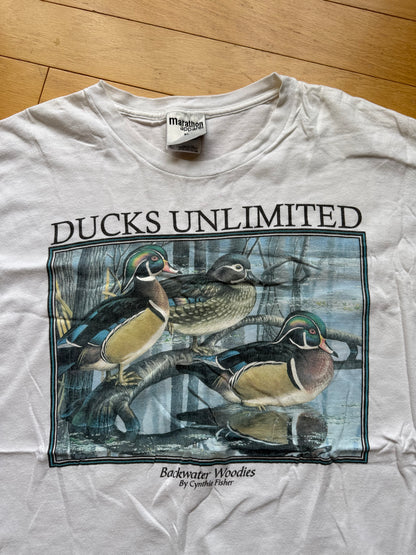 Vintage Ducks Unlimited Backwater Woodies Tee. Size XL