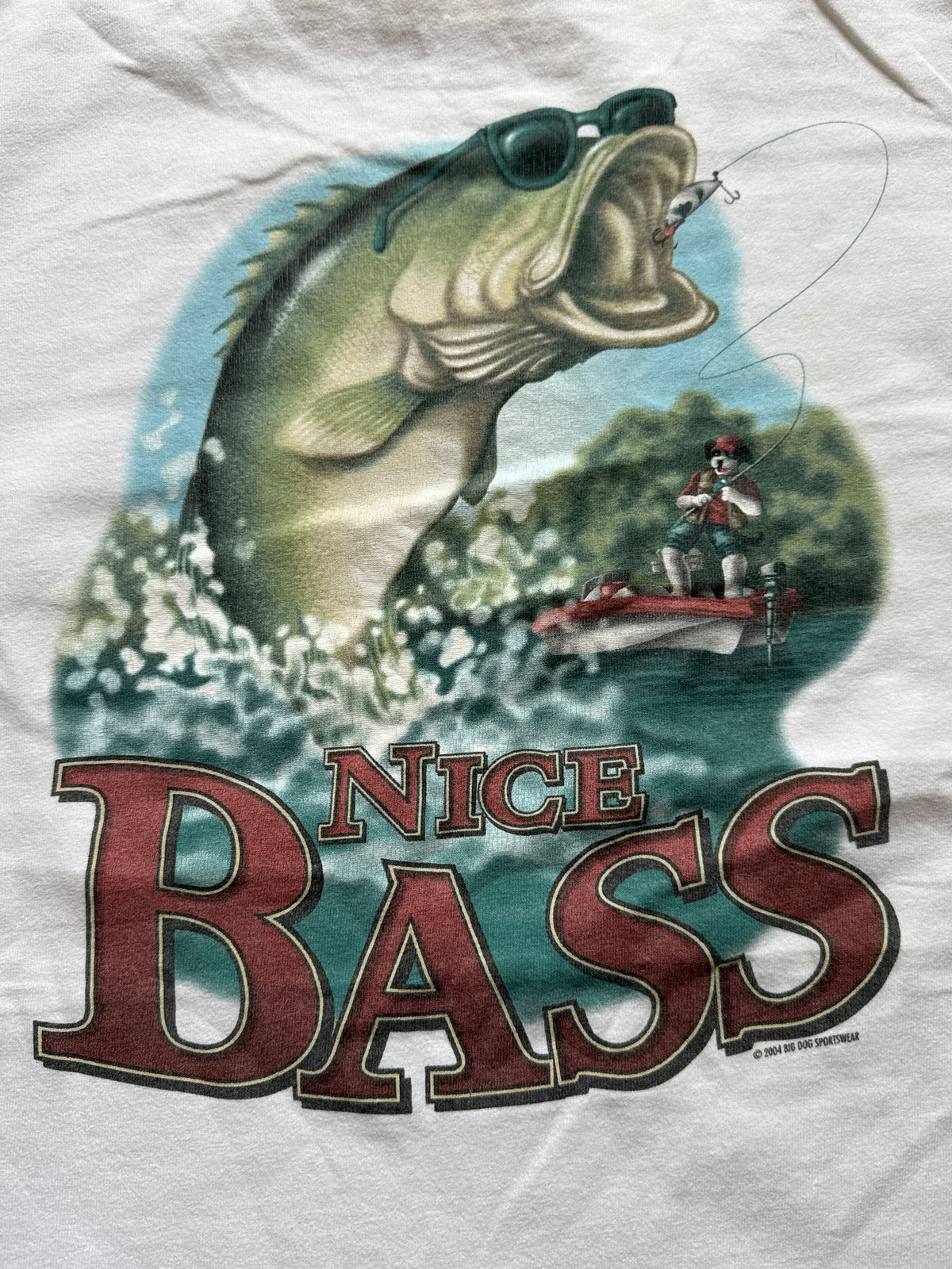 Vintage Big Dogs Nice Bass Tee. Size L
