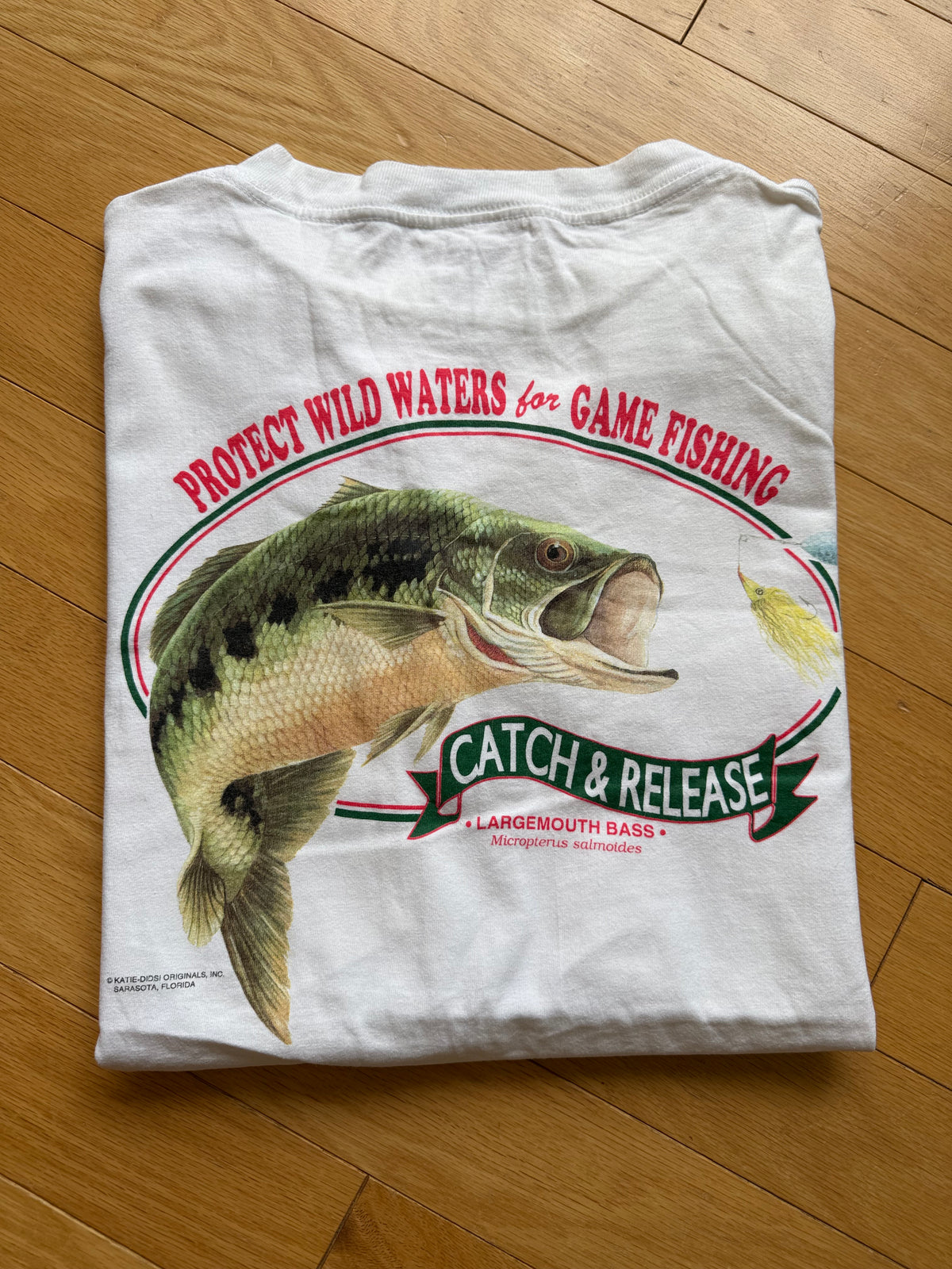 Vintage Catch & Release LMB Tee. Size XL