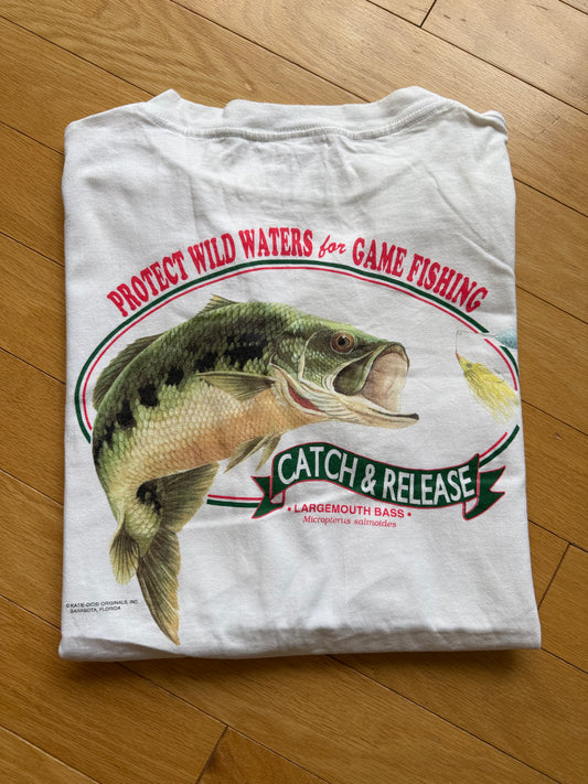 Vintage Catch & Release LMB Tee. Size XL