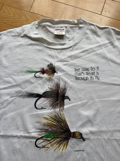 Vintage Way To A Man's Heart Tee. Size XL