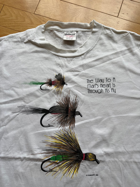 Vintage Way To A Man's Heart Tee. Size XL