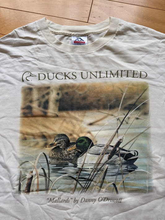 Vintage Ducks Unlimited Mallards Tee. Size L