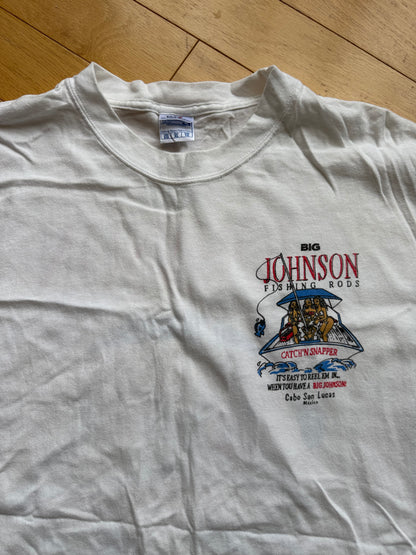 Vintage Big Johnson Easy To Reel Em In Tee. Size XL