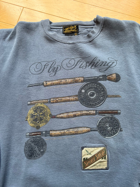 Eddie Bauer Sport Shop Fly Fishing Crewneck