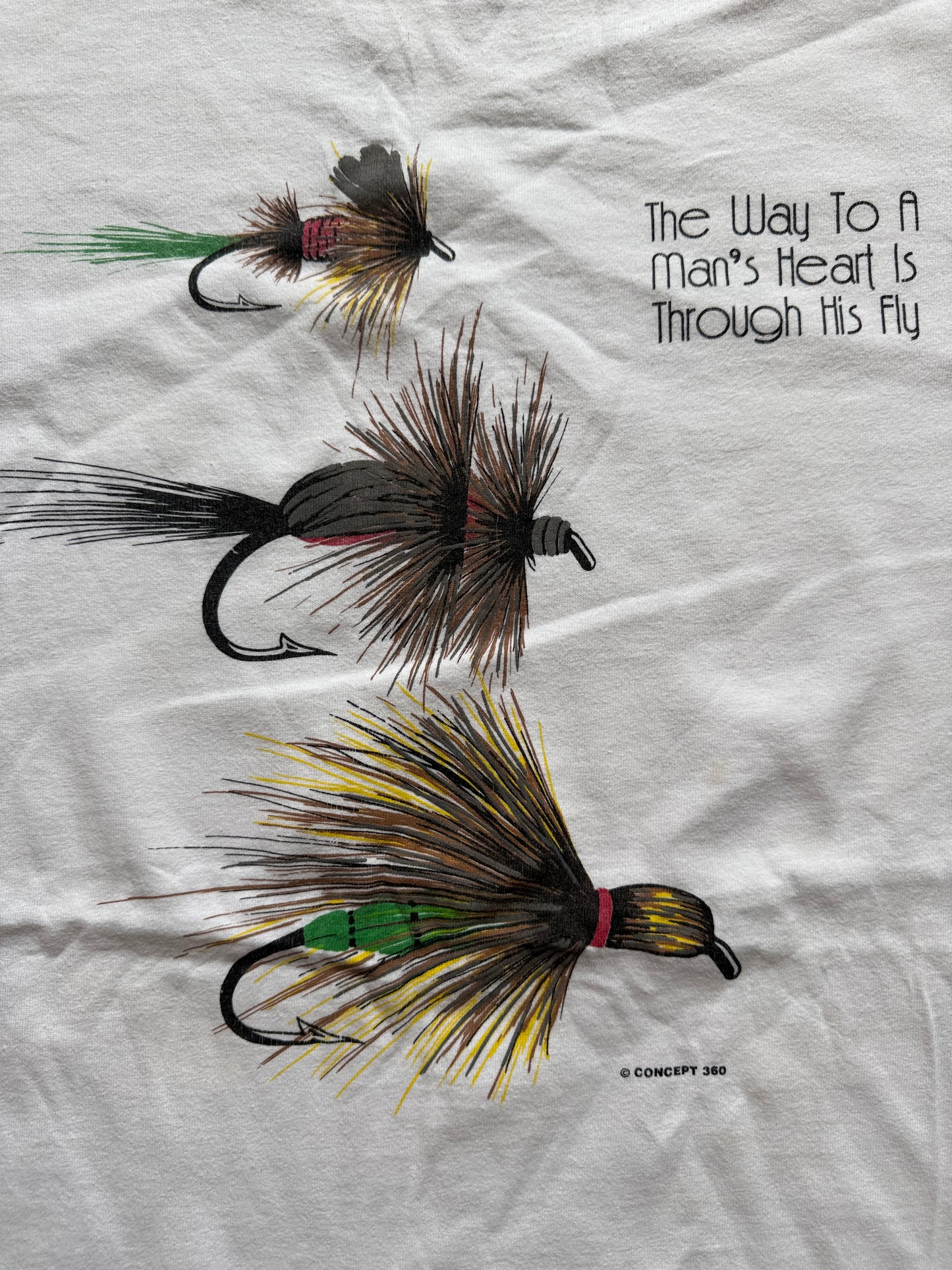 Vintage Way To A Man's Heart Tee. Size XL