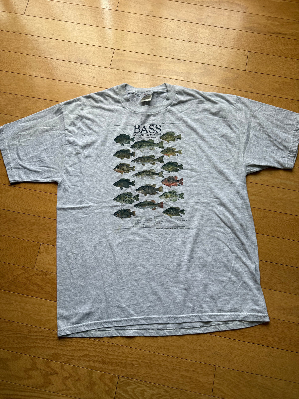 Vintage Bass And Other Sunfish Tee. Size XL