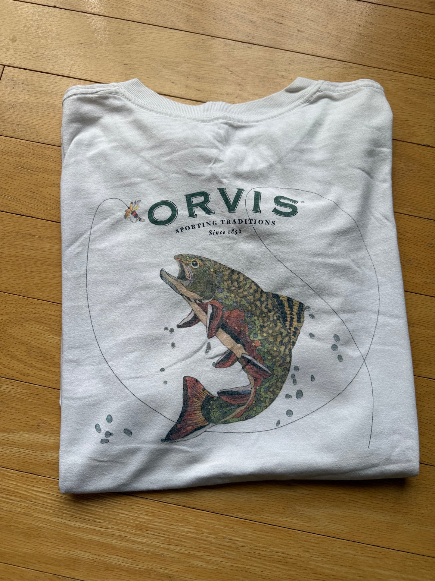 Orvis Brook Trout Tee. Size L