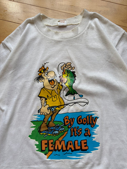 Vintage "By Golly It's a Female" Tee. Size M