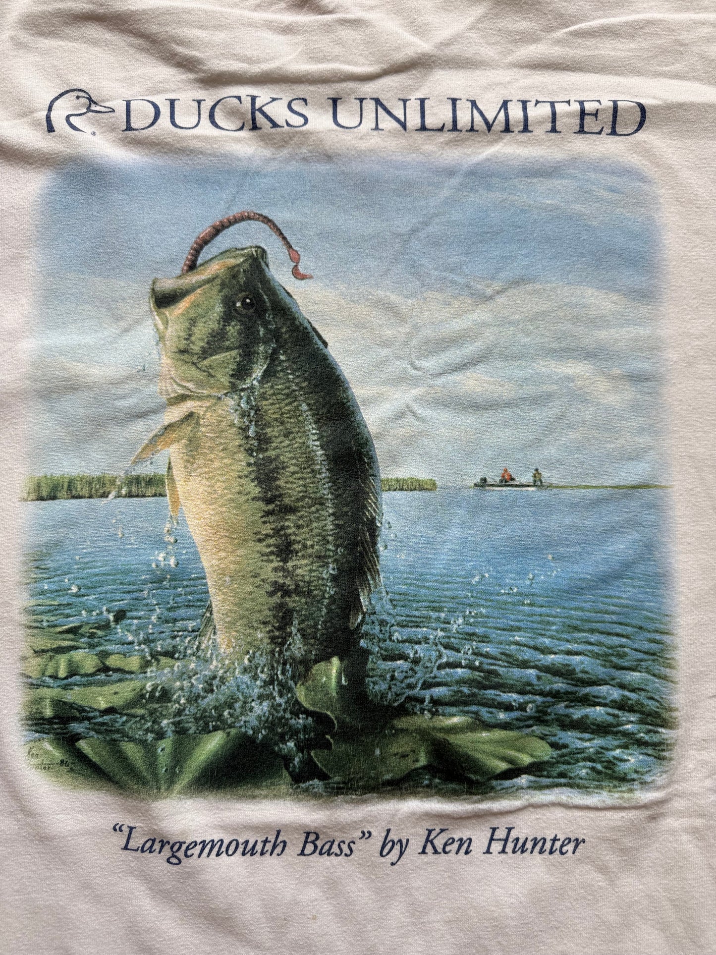 Vintage Ducks Unlimited Largemouth Bass Tee. Size XL