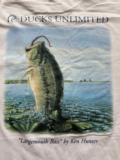 Vintage Ducks Unlimited Largemouth Bass Tee. Size XL