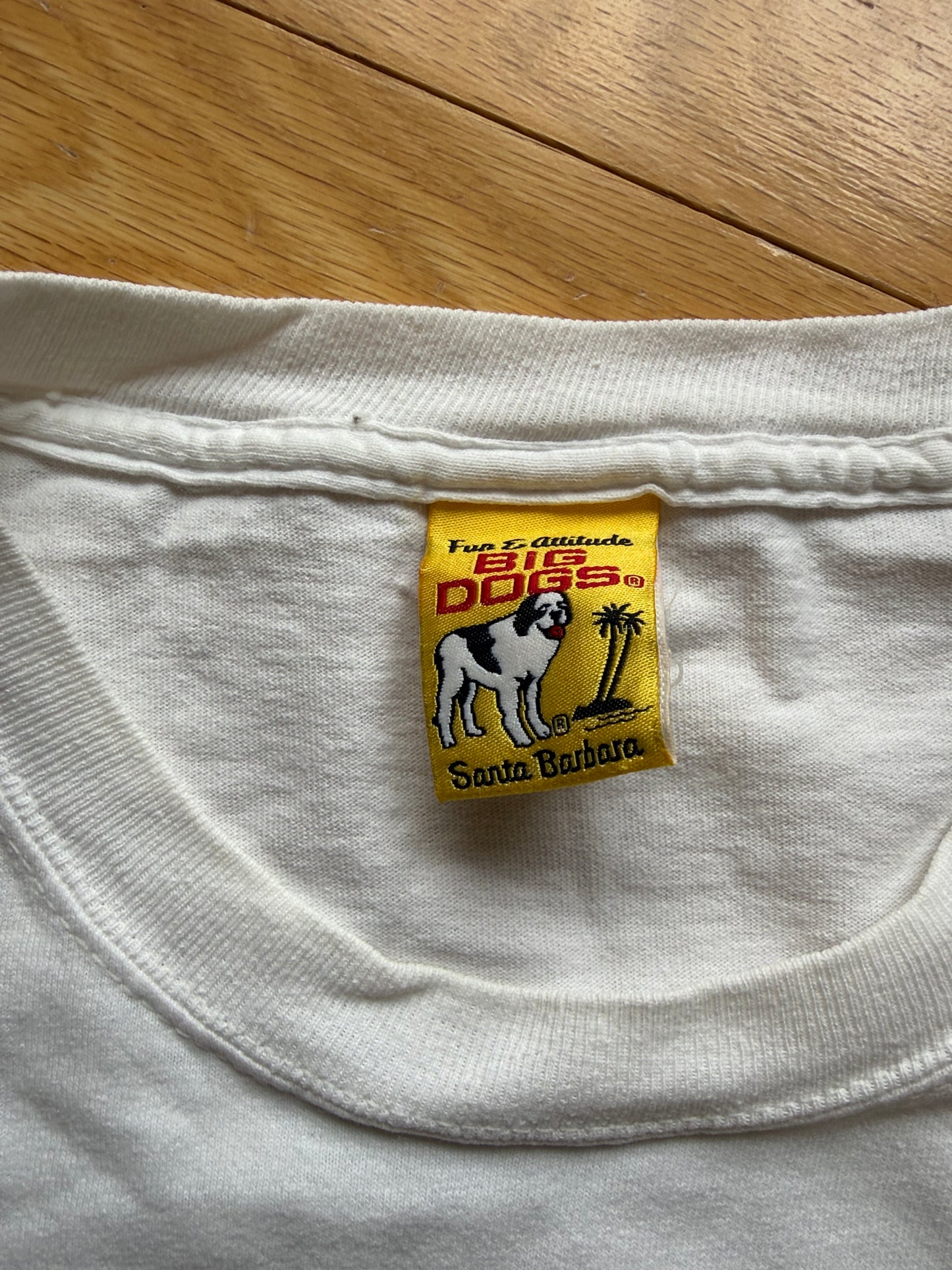 Vintage Big Dogs Nice Bass Tee. Size L