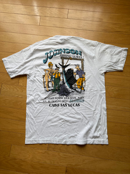 Vintage Big Johnson Easy to Sink Your Hook Tee. Size L