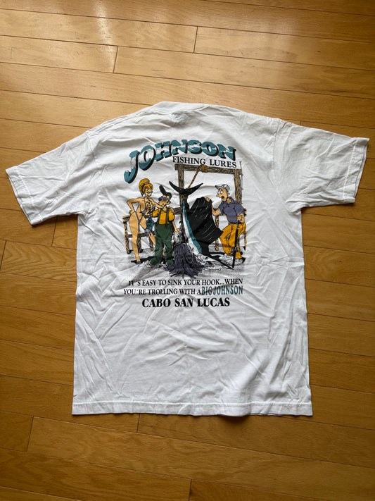 Vintage Big Johnson Easy to Sink Your Hook Tee. Size L