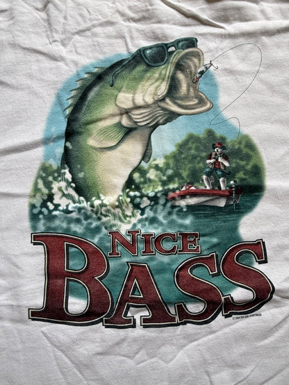 Vintage Big Dogs Nice Bass Tee. Size XXL