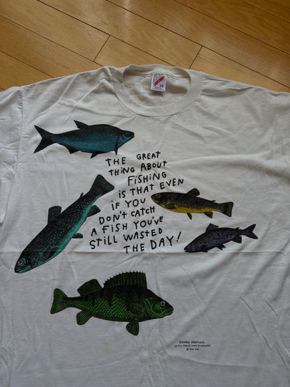 Vintage Great Thing About Fishing Tee. Size XXL