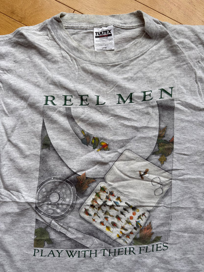 Vintage Peggy Murray Reel Men Tee. Size L
