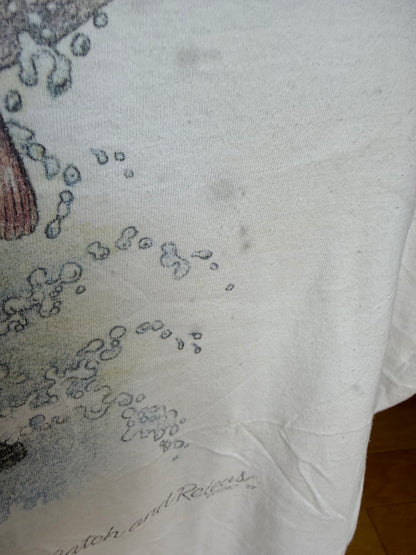 Vintage Catch And Release Bass Tee. Size L