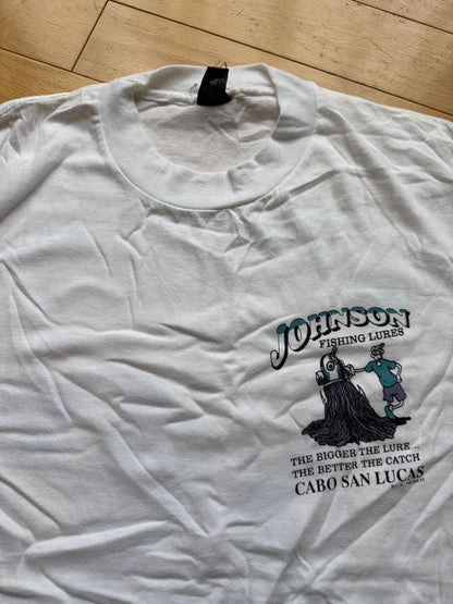 Vintage Big Johnson Easy to Sink Your Hook Tee. Size L