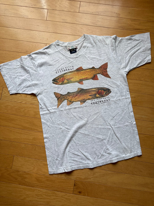 Vintage Orvis Yellowstone Cutthroat Tee. Size L