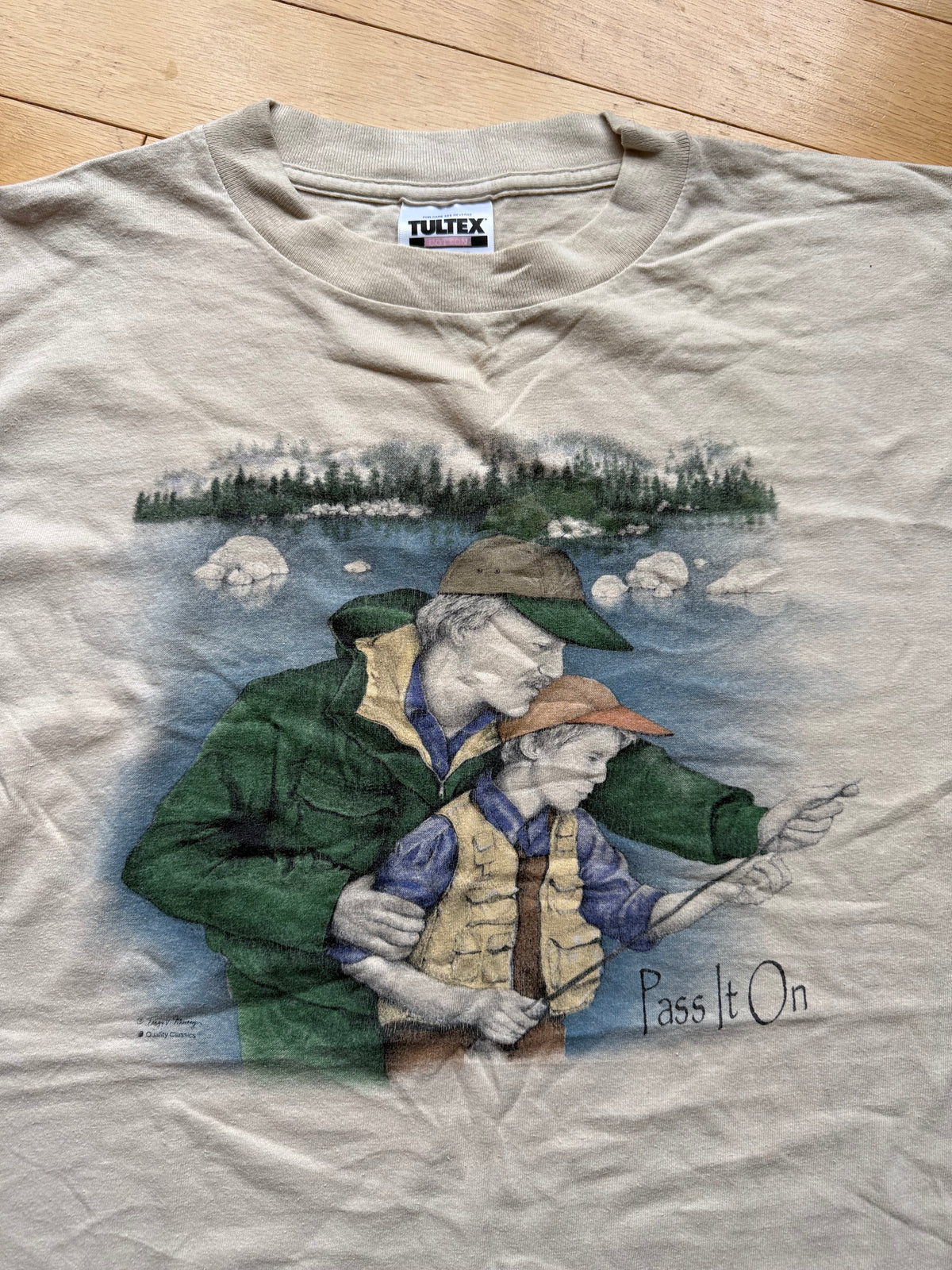 Vintage Peggy Murray Pass It On Tee. Size XL