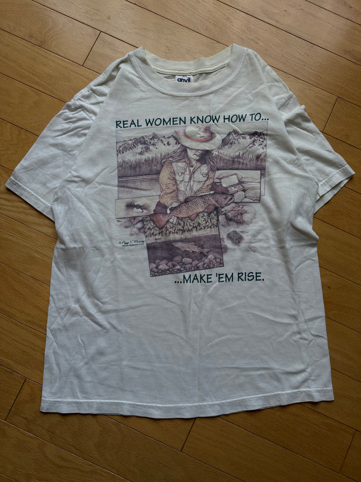 Vintage Peggy Murray Real Women Know How Tee. Size M