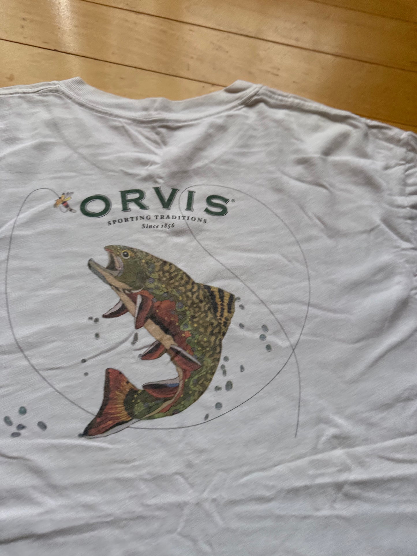 Orvis Brook Trout Tee. Size L
