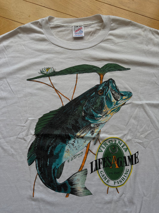 Vintage F.H. Davis Life's A Game Tee. Size XL