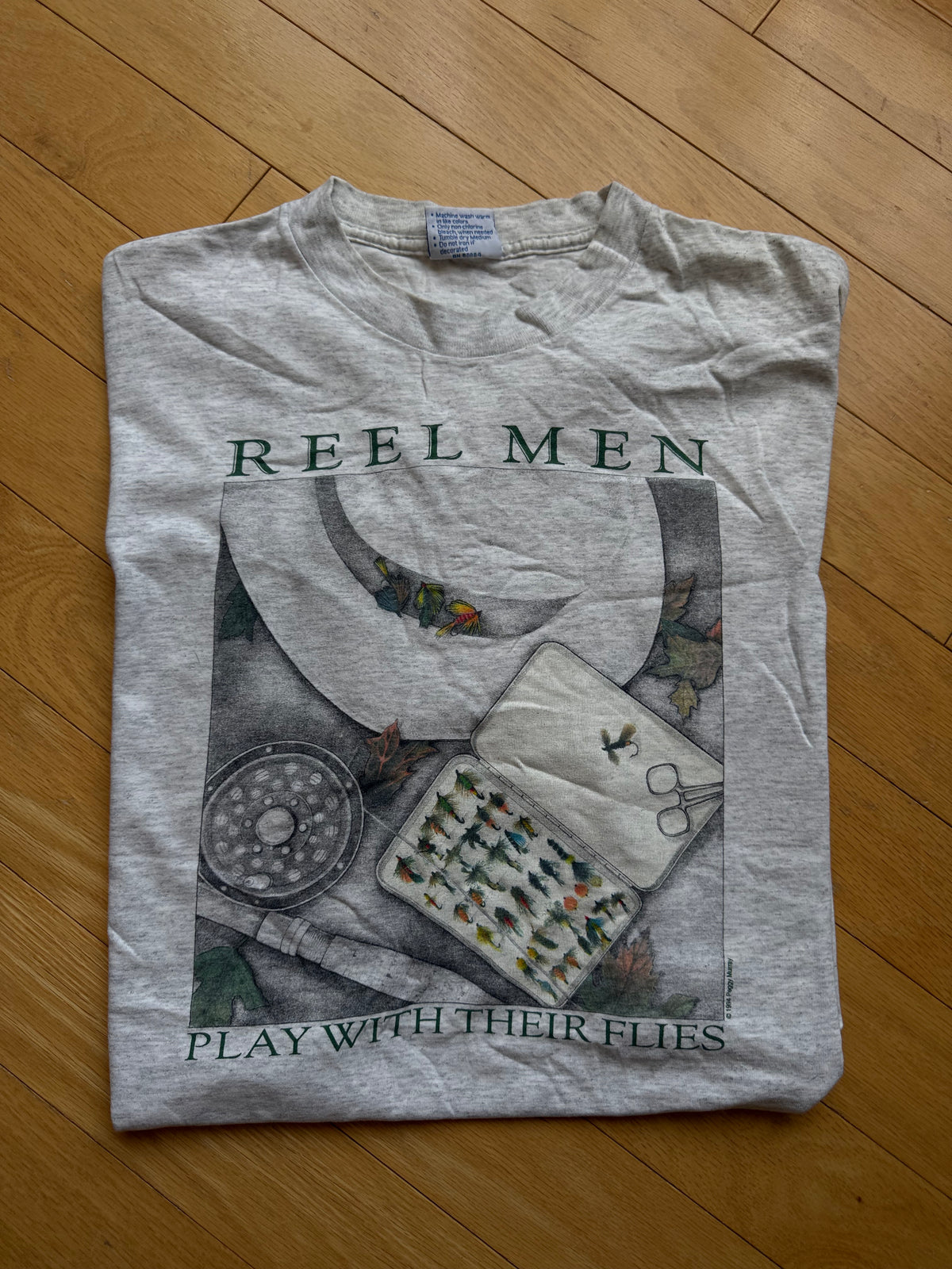 Vintage Peggy Murray Reel Men Tee. Size XXL