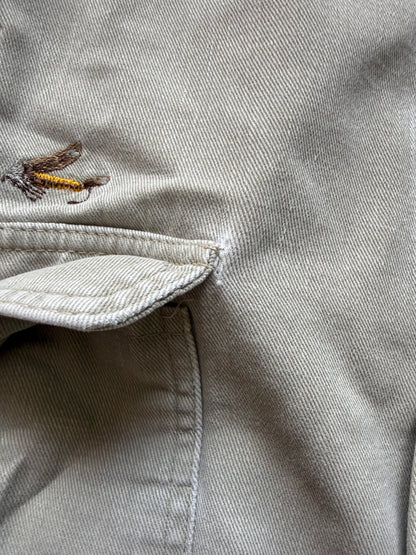 Vintage Eddie Bauer Embroidered Flies Shirt. Size XXL